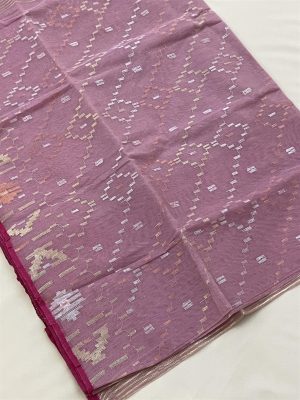 Jamdani Saree - Onion Pink