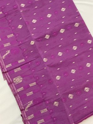 Jamdani Saree - Purple
