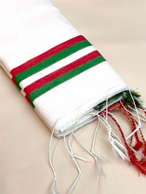 Half-Silk Saree White