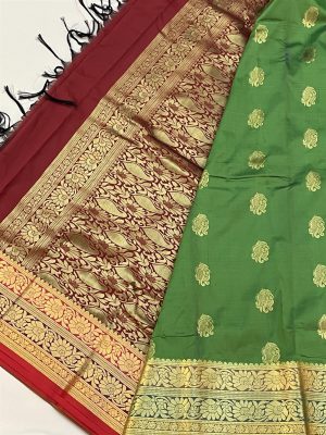 Silk Katan Saree - Green