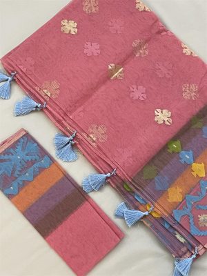 Jamdani Saree - light-pink